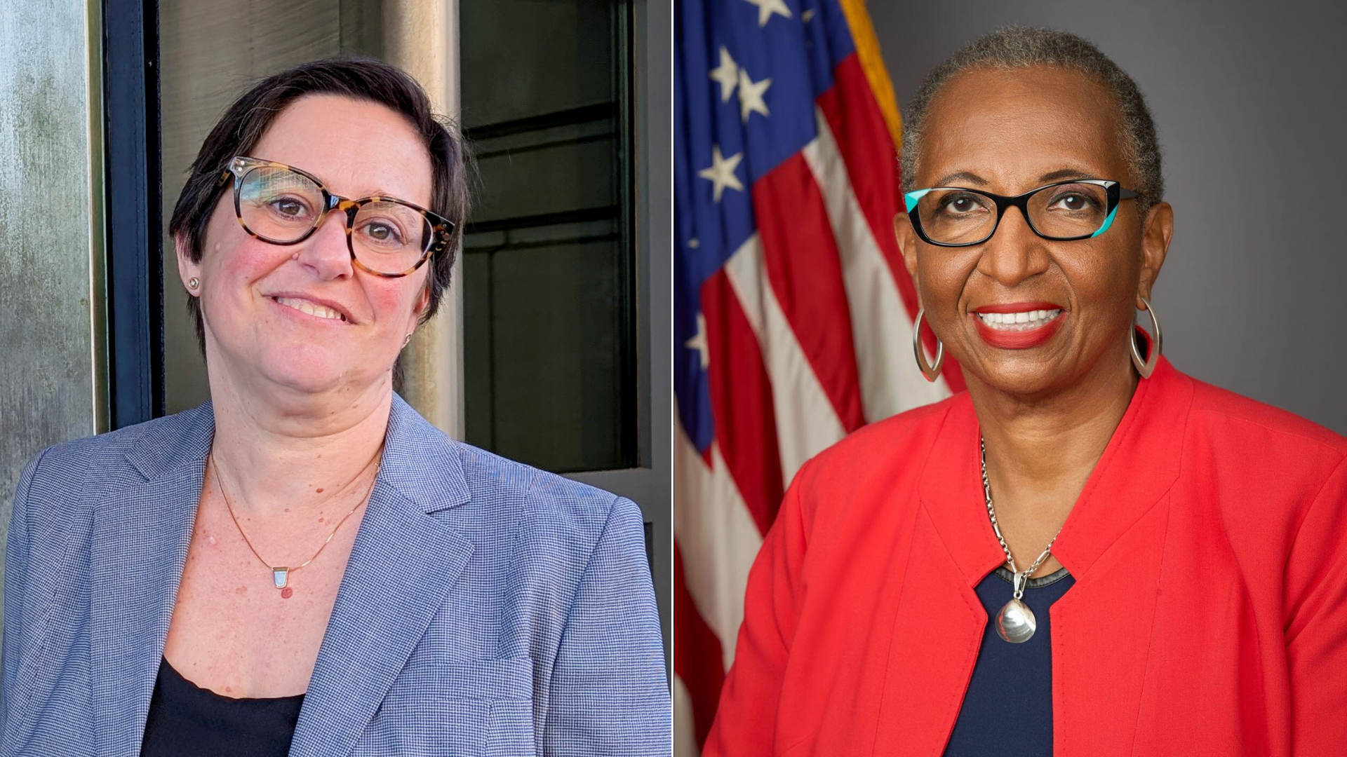 Merit Systems Protection Board member Cathy Harris (left) and National Labor Relations Board member Gwynne Wilcox (right) were fired by President Trump early this year. A panel of judges at the D.C. Circuit Court of Appeals says the firings were lawful.